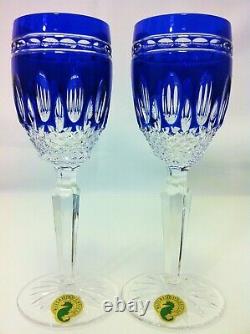 Waterford Clarendon Cobalt Cordials, Liqueur glasses pair