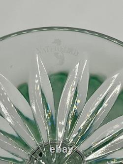 Waterford Clarendon Emerald Cut to Clear Hock Wine Glass Pair with Box Retired