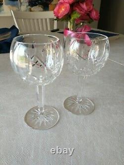 Waterford Classic Lismore Balloon Wine Glass pair Crystal Lismore Balloon wine