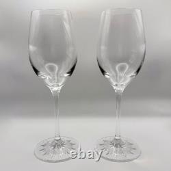Waterford Clearly Waterford Line Pair (2) White Wine 9.5 Excellent Used