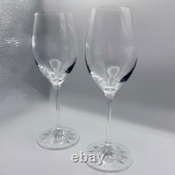 Waterford Clearly Waterford Line Pair (2) White Wine 9.5 Excellent Used