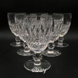 Waterford Colleen 6 Piece Lot Set Of 6 Crystal Claret Wine Glasses Cr2173