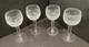 Waterford Colleen Crystal Hock Wine Glasses 7 3/8 Set of 4 MINT
