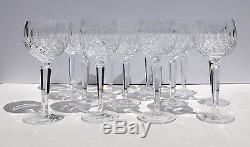 Waterford Colleen Short Stem Wine Hock Glasses Cut Crystal Clear Set of 12