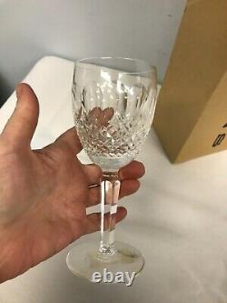 Waterford Colleen Tall Stem Cut 6 1/2 Claret Wine Glass Mint In Box Not Used