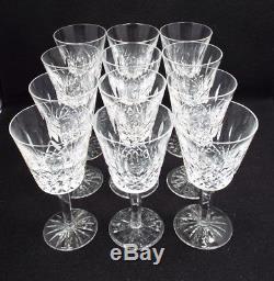 Waterford Crystal 12 Lismore Claret Wine Glasses, 5 7/8
