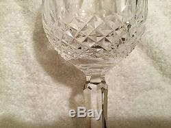 Waterford Crystal 3 Colleen Hock Wine Glasses mint condition