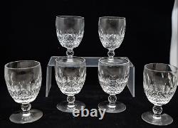 Waterford Crystal 5-1/4 COLLEEN SHORT STEM WINE WATER GOBLETS GLASSES Set 6