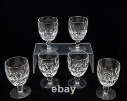 Waterford Crystal 5-1/4 COLLEEN SHORT STEM WINE WATER GOBLETS GLASSES Set 6