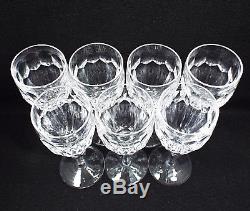 Waterford Crystal 7 Curraghmore Wine Claret Wine Glasses, 7