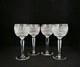 Waterford Crystal ALANA 7 3/8 Wine Hock Glasses Goblets Set of 4