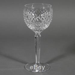 Waterford Crystal ALANA Set of 4 Wine Hock Goblet Glass 7 3/8 Acid Mark Ireland