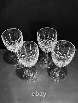 Waterford Crystal ARAGLIN Vintage Water Red Wine Goblet 7 7/8 inch Set of 4