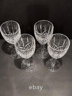Waterford Crystal ARAGLIN Vintage Water Red Wine Goblet 7 7/8 inch Set of 4