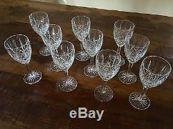 Waterford Crystal ARAGLIN Wine glass or Goblet, Set of 10 (7 7/8 Inches Tall)