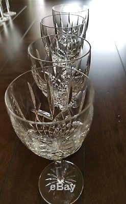 Waterford Crystal Araglin 10 ounce 7 7/8 goblet wine water (set of 4) MINT