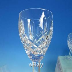 Waterford Crystal Araglin Cut Criss Cross & Verticals 10 Wine Glasses 7 1/8