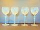 Waterford Crystal Araglin Wine Glasses 7 3/8 Tall 2 3/4 Wide Set Of 4