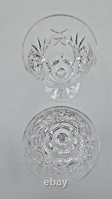 Waterford Crystal Ashling Pattern White Wine Glasses ca 5 5/8 Tall Set of 4