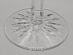 Waterford Crystal Ashling Pattern White Wine Glasses ca 5 5/8 Tall Set of 4