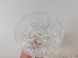 Waterford Crystal Ashling Pattern White Wine Glasses ca 5 5/8 Tall Set of 5