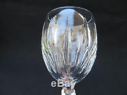 Waterford Crystal BLACKROCK Set of 4 Claret Wine Glasses Goblets 8 Tall Mint