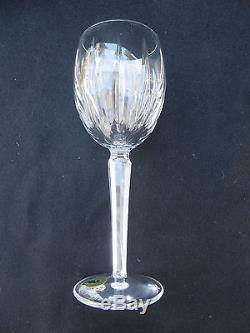 Waterford Crystal BLACKROCK Set of 4 Claret Wine Glasses Goblets 8 Tall Mint