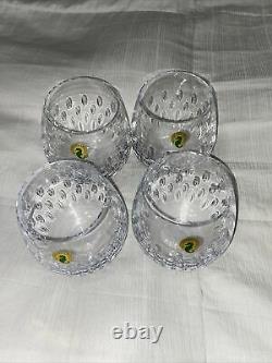 Waterford Crystal Barware Stemless Wine DOF Brandy Glass 16oz Set of 4 Enis NWT