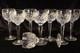 Waterford Crystal Boyne 8 Hock Wine Glasses Goblet Cut Criss Cross 7 3/8 Tall