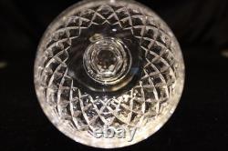 Waterford Crystal Boyne 8 Hock Wine Glasses Goblet Cut Criss Cross 7 3/8 Tall