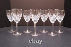 Waterford Crystal CARINA Claret Wine Glasses SET of 7 Goblets Stem 7 1/8 Signed