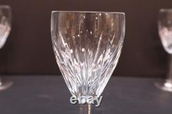 Waterford Crystal CARINA Claret Wine Glasses SET of 7 Goblets Stem 7 1/8 Signed