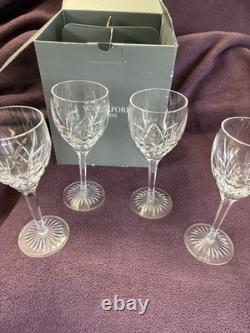 Waterford Crystal CARINA Water Goblet or Glass, 8, 4 Glasses