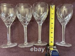 Waterford Crystal CARINA Water Goblet or Glass, 8, 4 Glasses