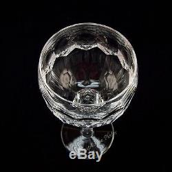 Waterford Crystal CURRAGHMORE Hock 7 1/2" Wine Glass Goblet /s Beautiful 
