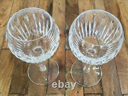 Waterford Crystal Carina Balloon Wine Glasses 7 1/8 Set of 2 Mint