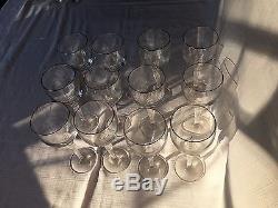 Waterford Crystal Carleton Platinum Full Set of 12 Wine Glasses, 7 5/8