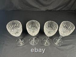 Waterford Crystal Castlemaine Water Goblets / Wine Glasses 7 7/8 tall- set of 4