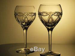 Waterford Crystal Clannad White Wine Glass Set of 2 New Made in Ireland