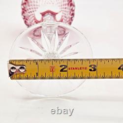 Waterford Crystal Claredon Ruby Red Wine Hocks Wine Glasses Set of 2