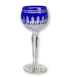 Waterford Crystal Clarendon 8 Cobalt Blue Hock Wine Glass Discontinued