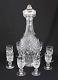 Waterford Crystal Colleen 13.25 Wine Decanter & 8 Short Stem Cordials 3.25