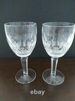 Waterford Crystal Colleen 7 Tall Stem Water Wine Goblet Set of 4 Signed