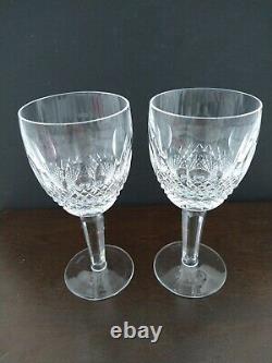 Waterford Crystal Colleen 7 Tall Stem Water Wine Goblet Set of 4 Signed