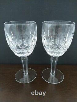 Waterford Crystal Colleen 7 Tall Stem Water Wine Goblet Set of 4 Signed