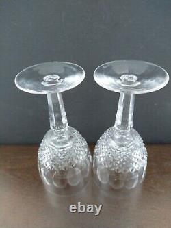 Waterford Crystal Colleen 7 Tall Stem Water Wine Goblet Set of 4 Signed