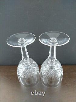 Waterford Crystal Colleen 7 Tall Stem Water Wine Goblet Set of 4 Signed