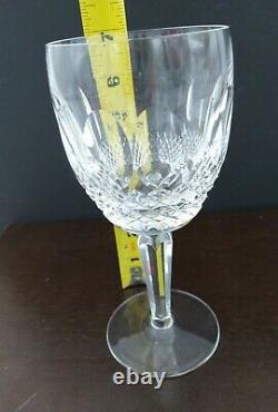 Waterford Crystal Colleen 7 Tall Stem Water Wine Goblet Set of 4 Signed