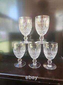 Waterford Crystal Colleen Claret Wine Glass Handcrafted in Ireland 4 OZ SET OF 5