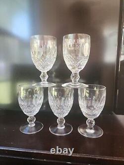 Waterford Crystal Colleen Claret Wine Glass Handcrafted in Ireland 4 OZ SET OF 5